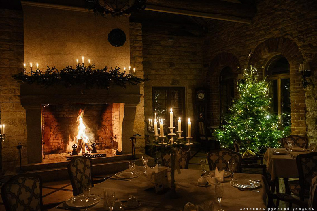 С Новым 2017 годом! Летопись Русской Усадьбы. Поздравление от усадеб. Усадебнаяелка2017