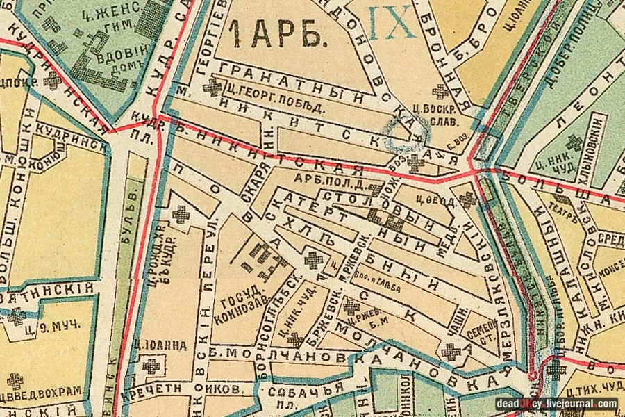 усадьба Соллогуба (городская усадьба Долгоруких или Дом Ростовых) на ул. Поварская д.52