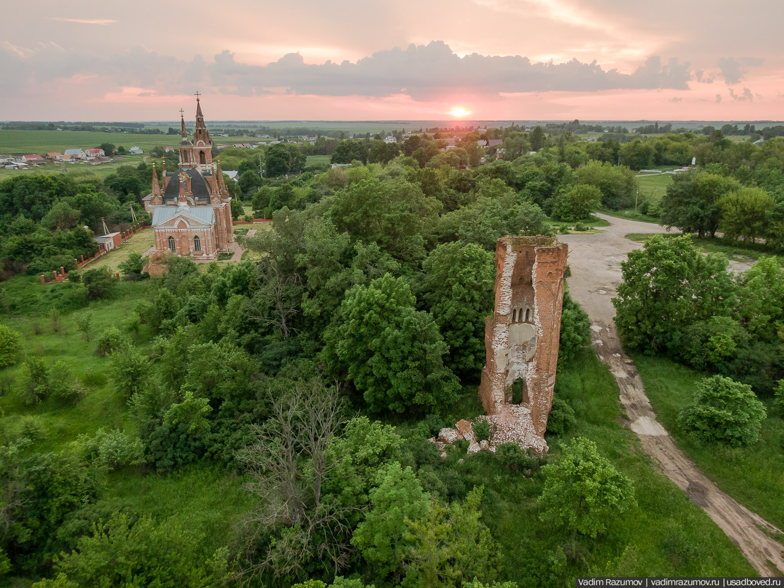 усадьба Вешаловка, Липецкая область, с дрона