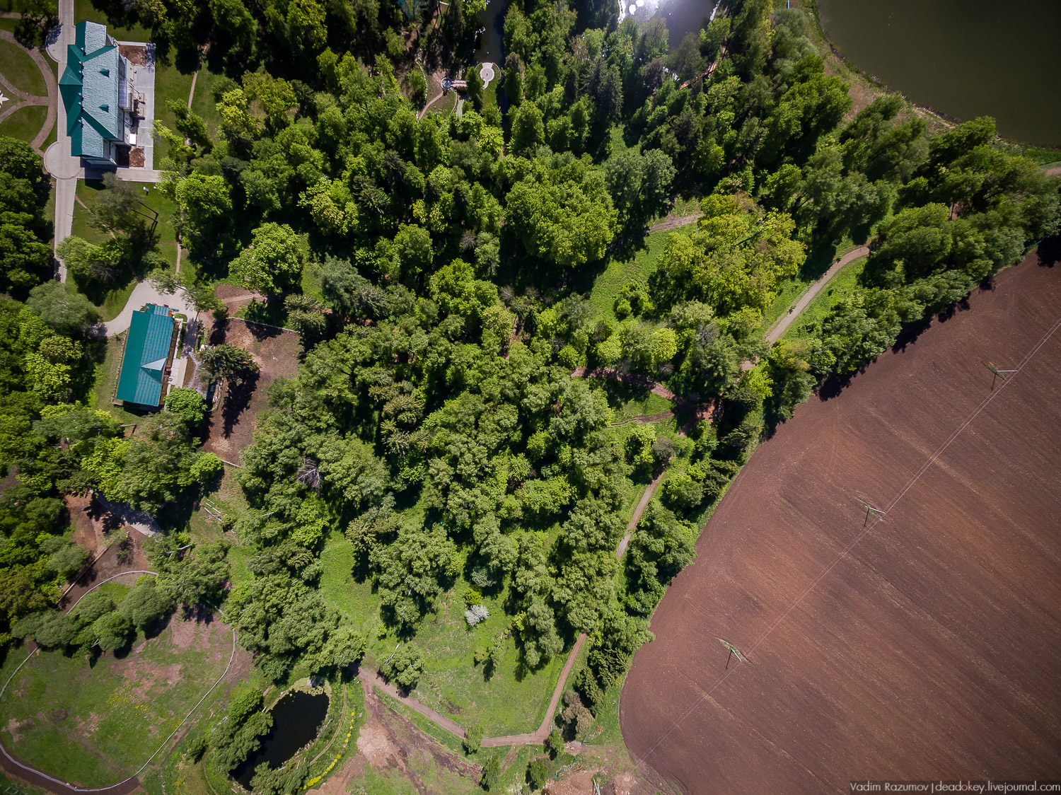 усадьба Воронино с дрона, квадрокоптера, Ярославская область, Ростовский район