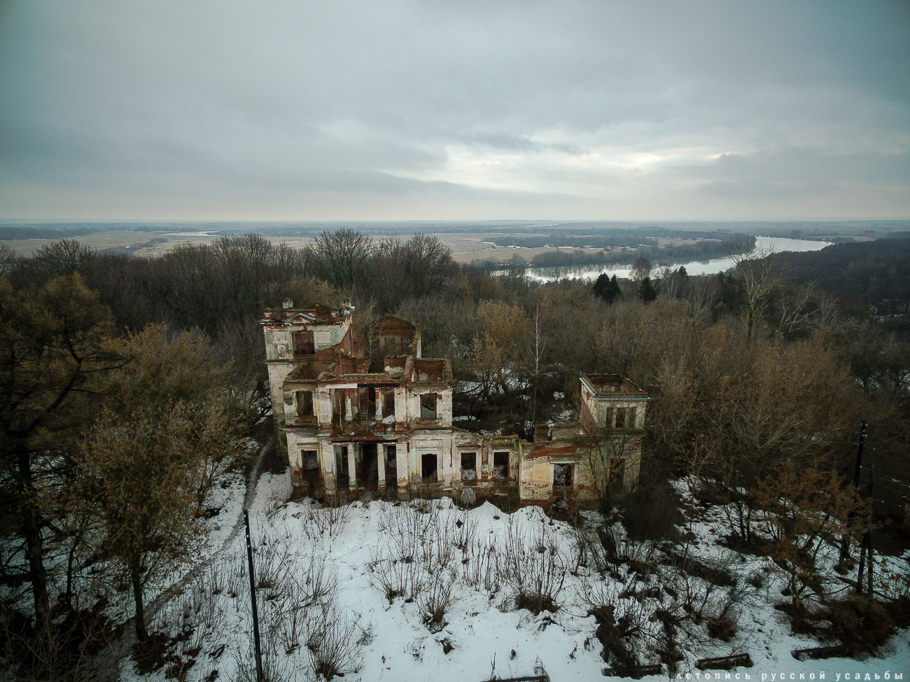 Костино с квадрокоптера, Рязанская область, Рыбновский район