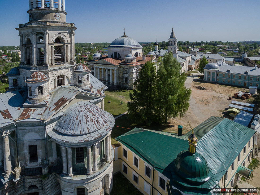 Борисоглебский монастырь, г. Торжок, фотографии с квадрокоптера