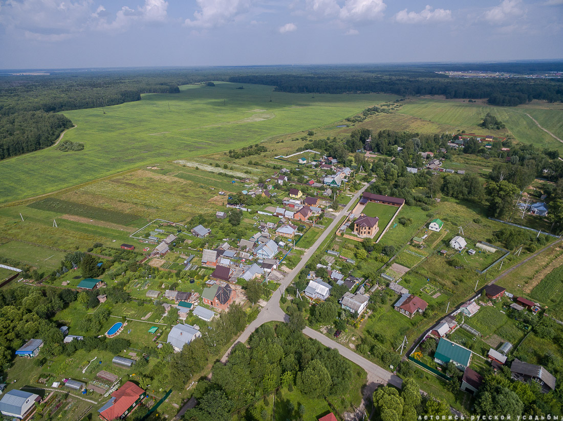 усадьба Мелихово с квадрокоптера