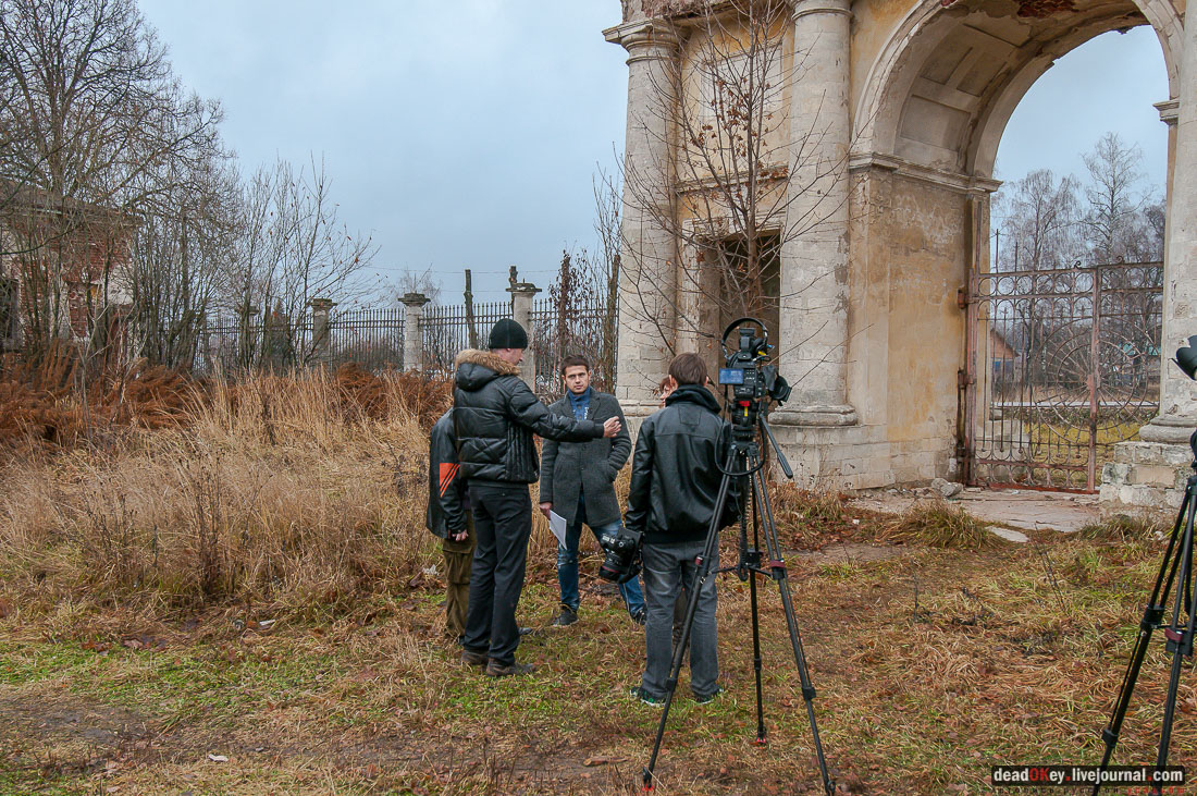 усадьба Гребнево, съемки телепередачи про усадьбу Гребнево на телеканале Усадьба