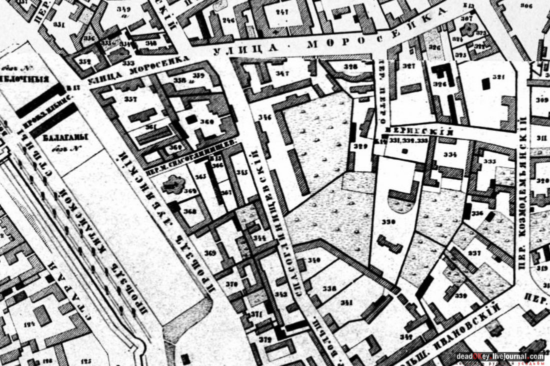 усадьба Городская усадьба К. Б. Науша — Е. П. Пуговкиной (конец XVIII — начало XIX века; начало XX века, архитектор А. В. Красильников), Большой Спасоглинищевский пер., д. 3