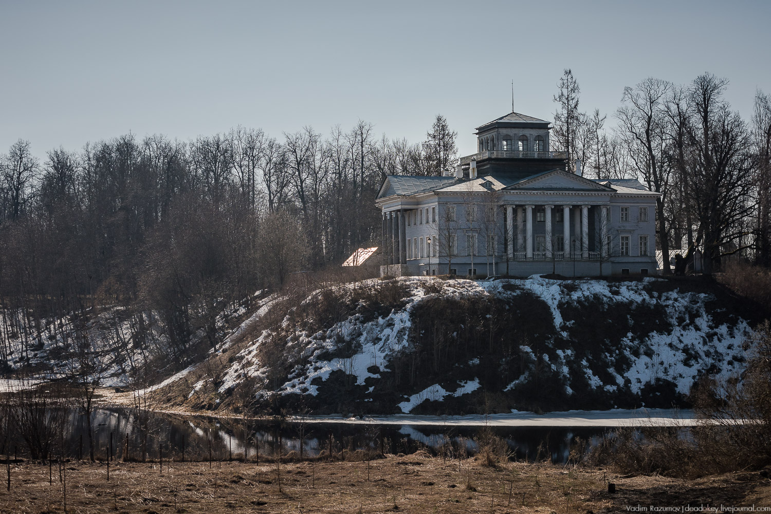 усадьба Рождествено с дрона, Ленинградская область