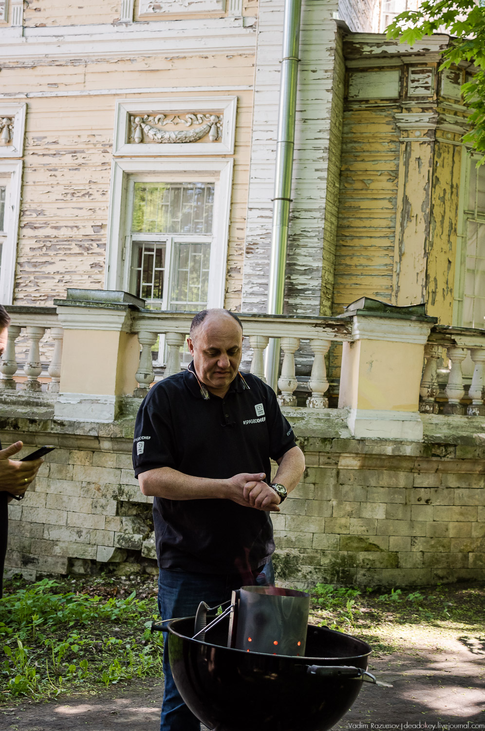 Усадьба Узкое, съемка программы SpasiboCheff, Илья Лазерсон и Вадим Разумов