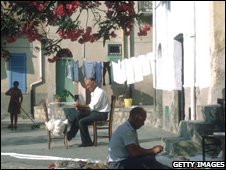 A scene from a small town in Sicily