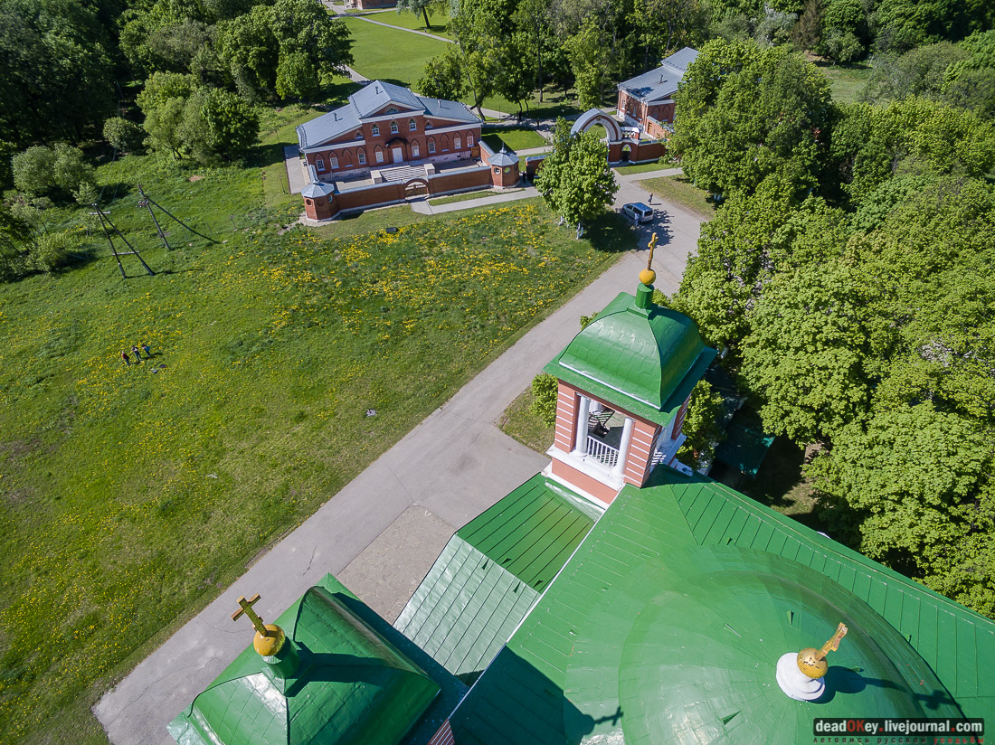 усадьба Красное с квадрокоптера, Рязанская область, Михайловский район