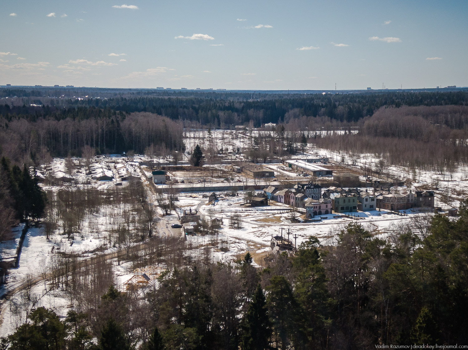 усадьба Середниково с дрона, съемка с квадрокоптера