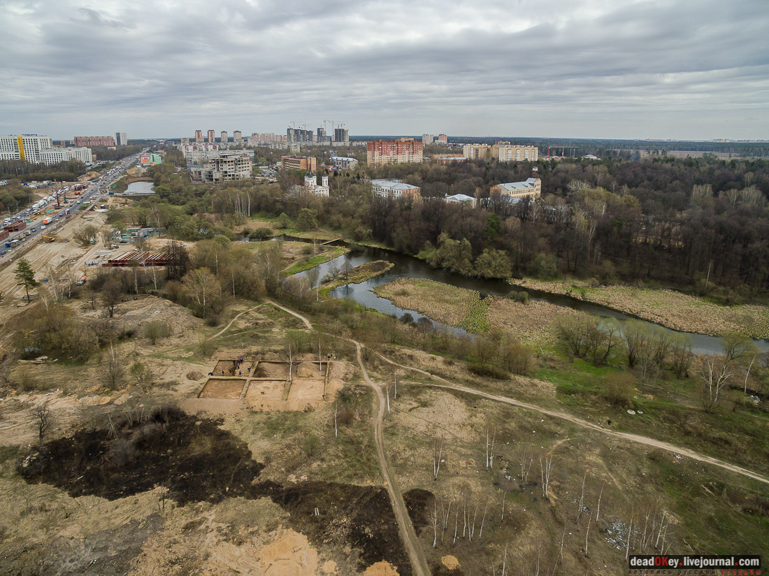 усадьба Пехра-Яковлевское, вид с квадрокоптера