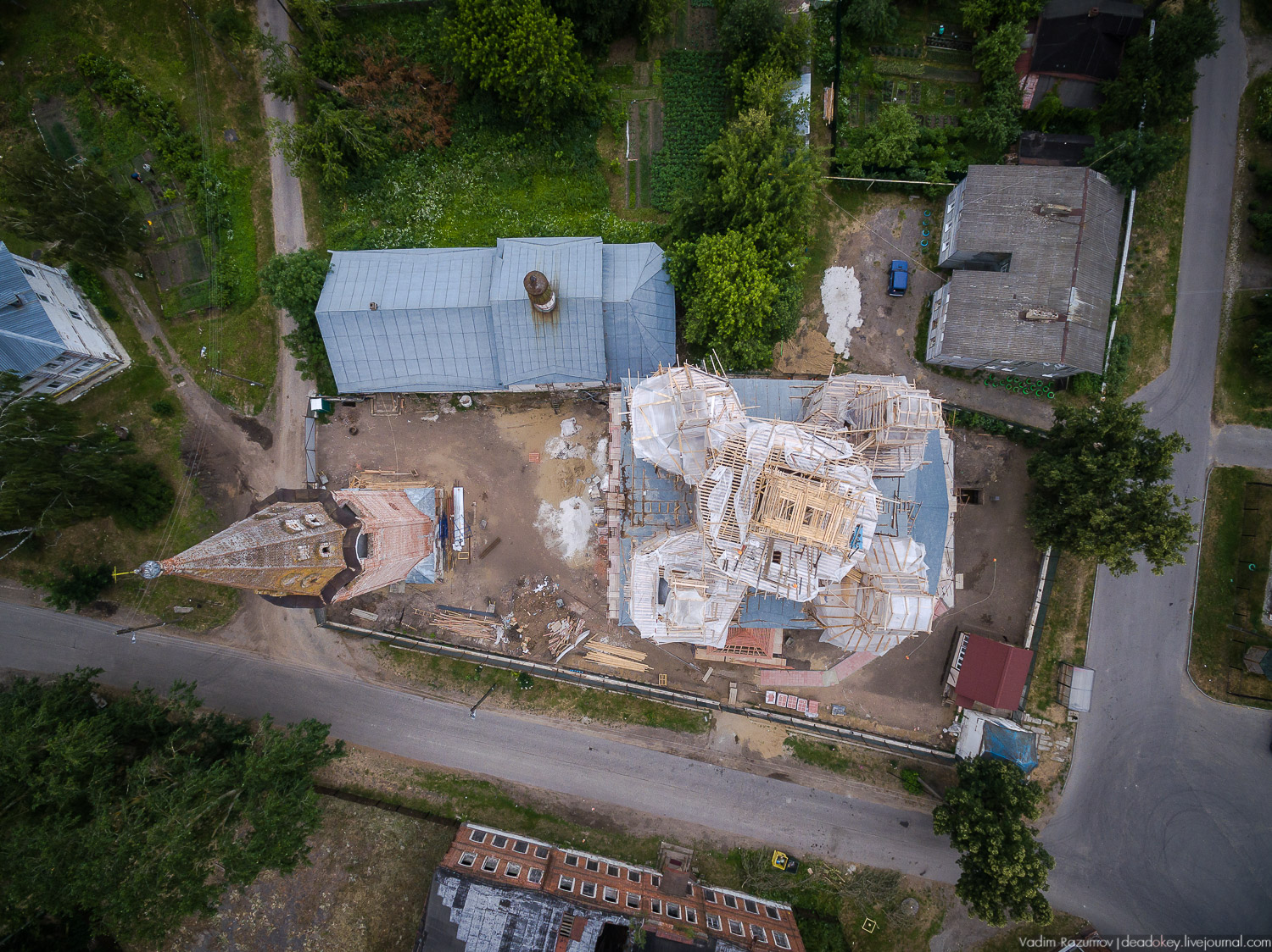 Гороховец с дрона