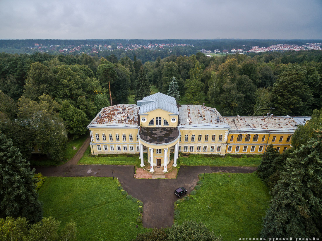 усадьба Суханово с квадрокоптера, помочь усадьбе