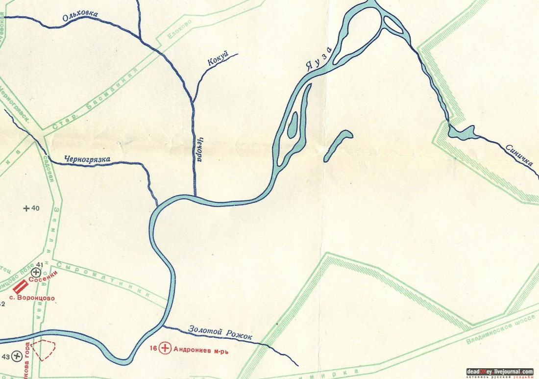 карта, Немецкая слобода, Басманный район, Москва, Яуза, усадьба Разумовского на Гороховом поле (г. Москва, ул. Казакова, д.18)