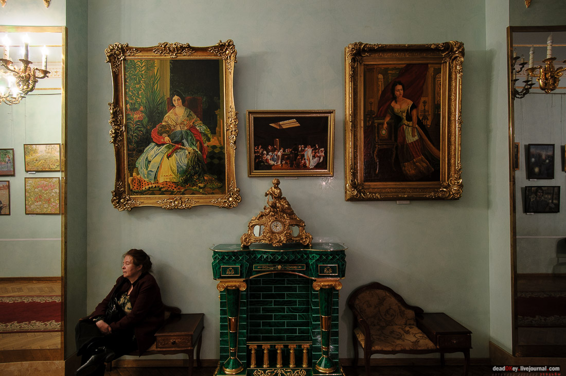 усадьба Коншиных, ул. Пречистенка д.16/2. Дом ученых. Интерьеры усадьбы.