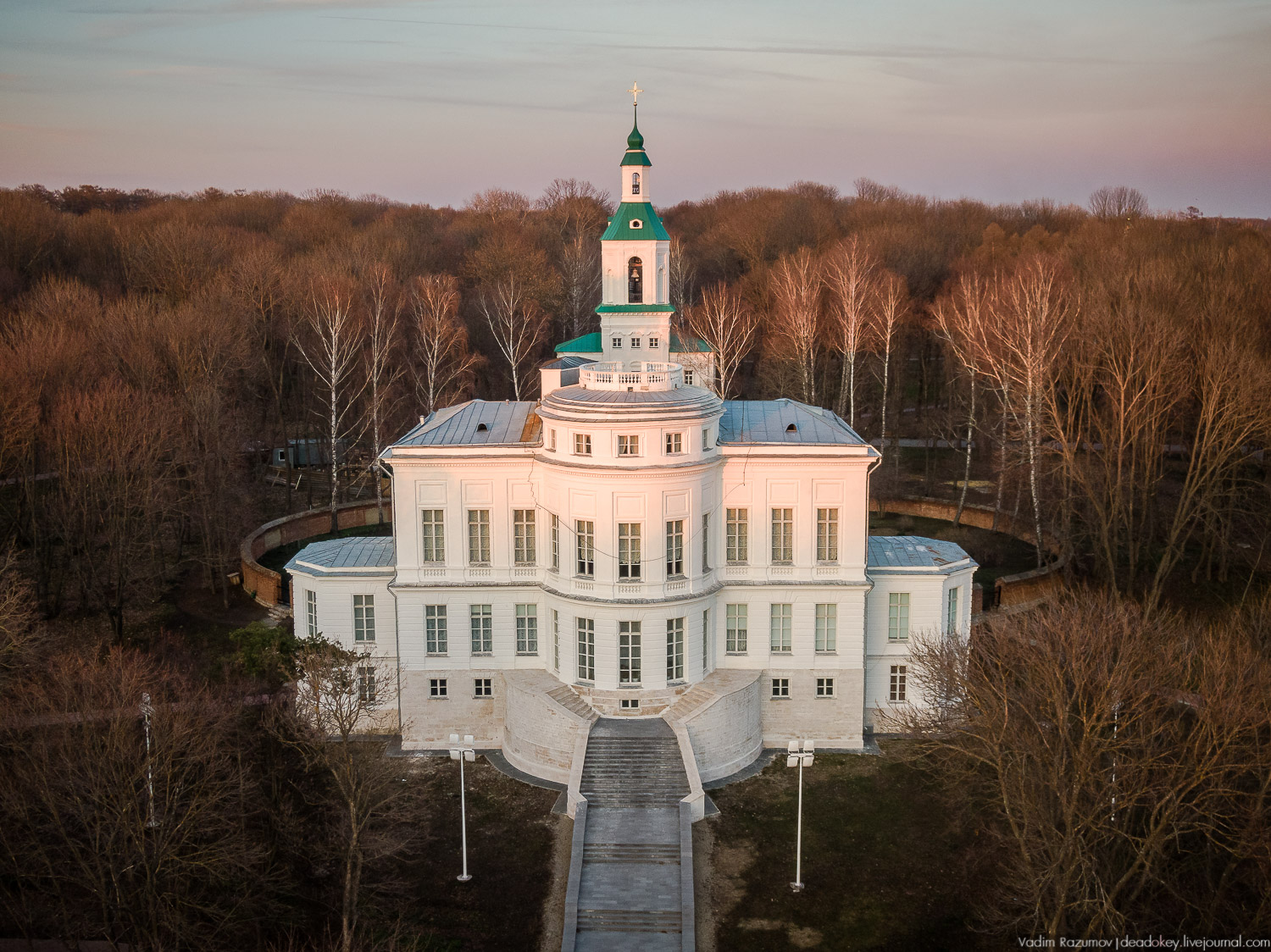 Богородицк, дворец на закате