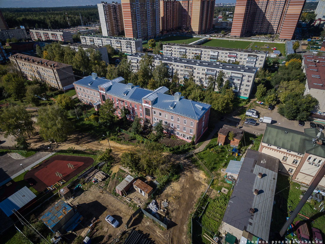 Поселок Октябрьский, фабрика Шорыгина с квадрокоптера