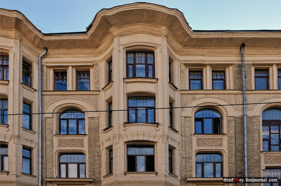 Доходный дом П.А. Скопника, 1906-1907, архитектор Г.А. Гельрих,Садовая-Кудринская ул., 24