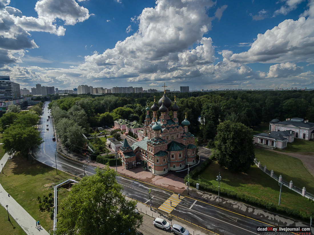 усадьба Останкино с квадрокоптера