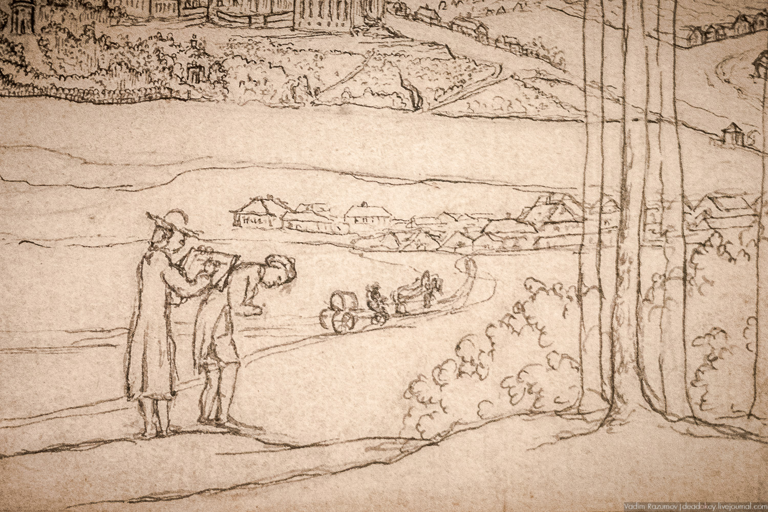 Выставка Монумент Садов Богородицких в ГИМ. Акварели Андрея Тимофеевича Болотова