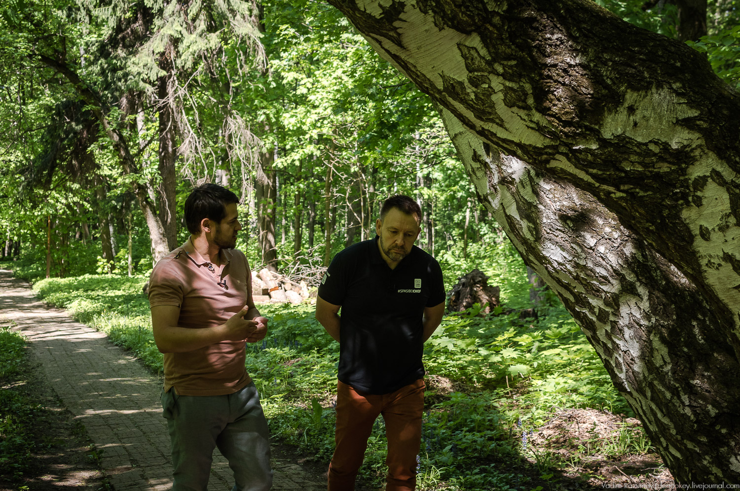 Усадьба Узкое, съемка программы SpasiboCheff, Илья Лазерсон и Вадим Разумов