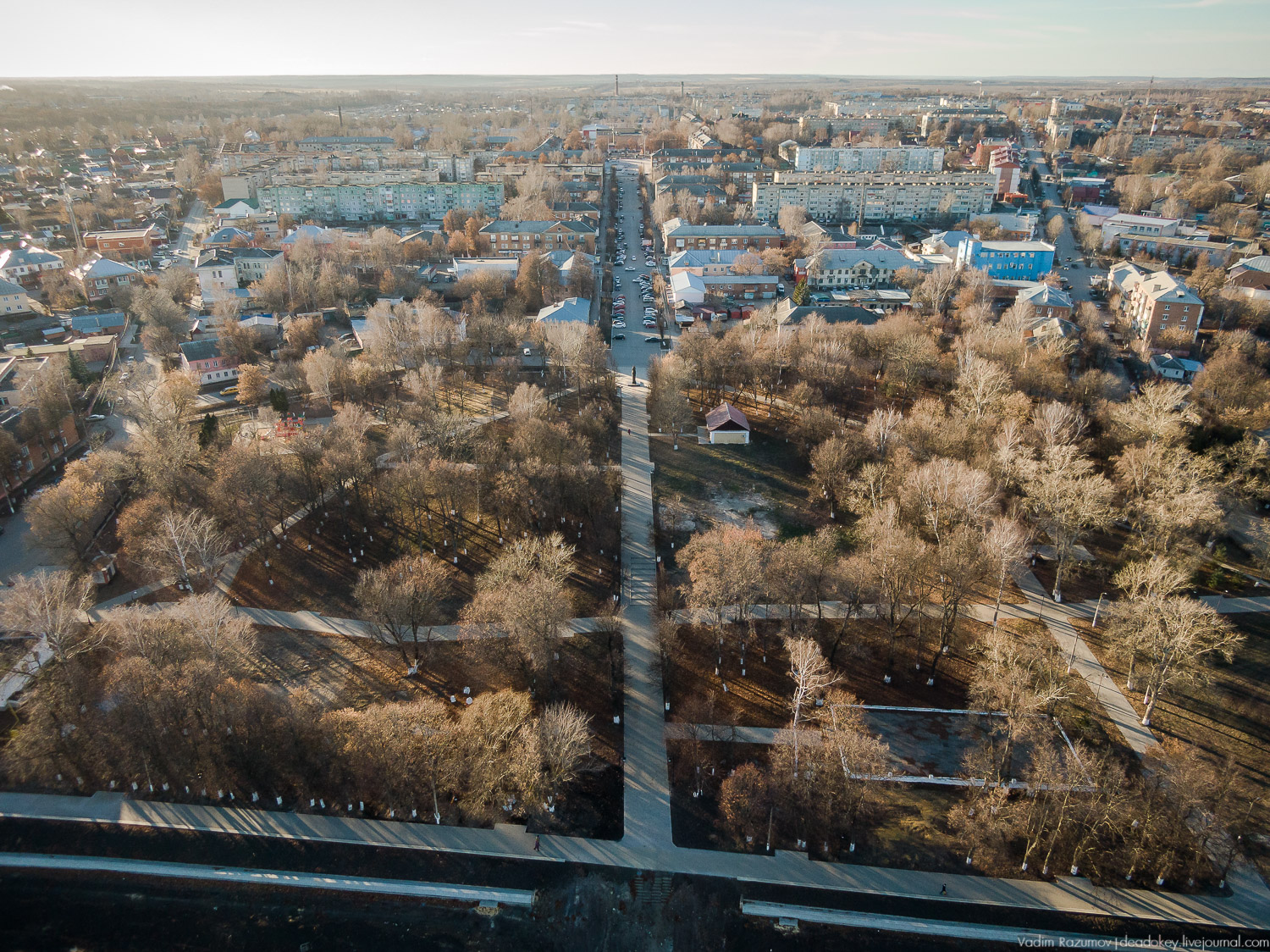 Богородицк дворец с дрона осень 2018 года