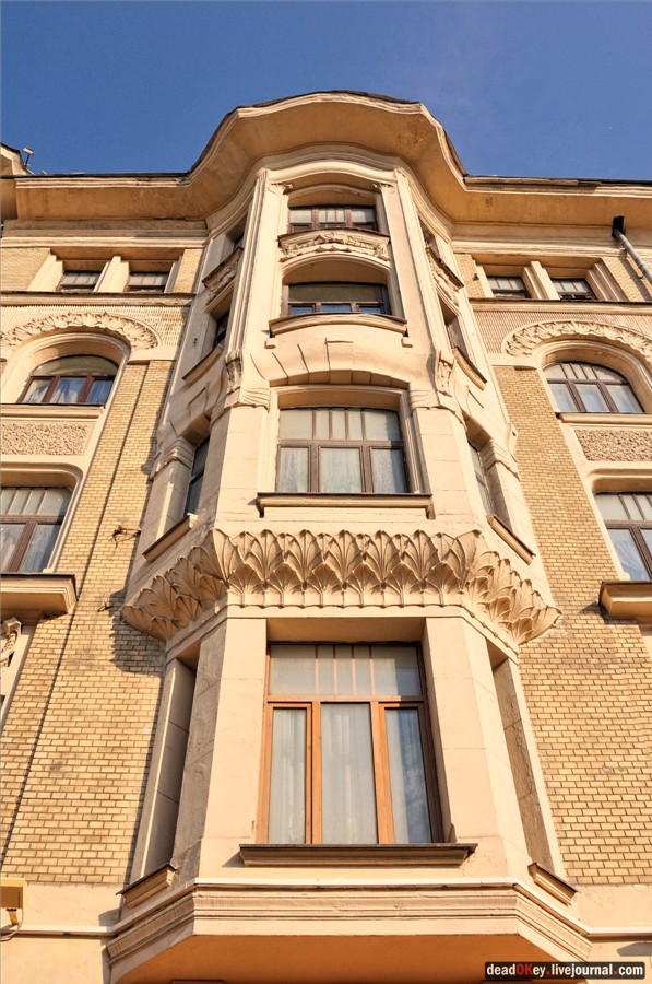 Доходный дом П.А. Скопника, 1906-1907, архитектор Г.А. Гельрих,Садовая-Кудринская ул., 24