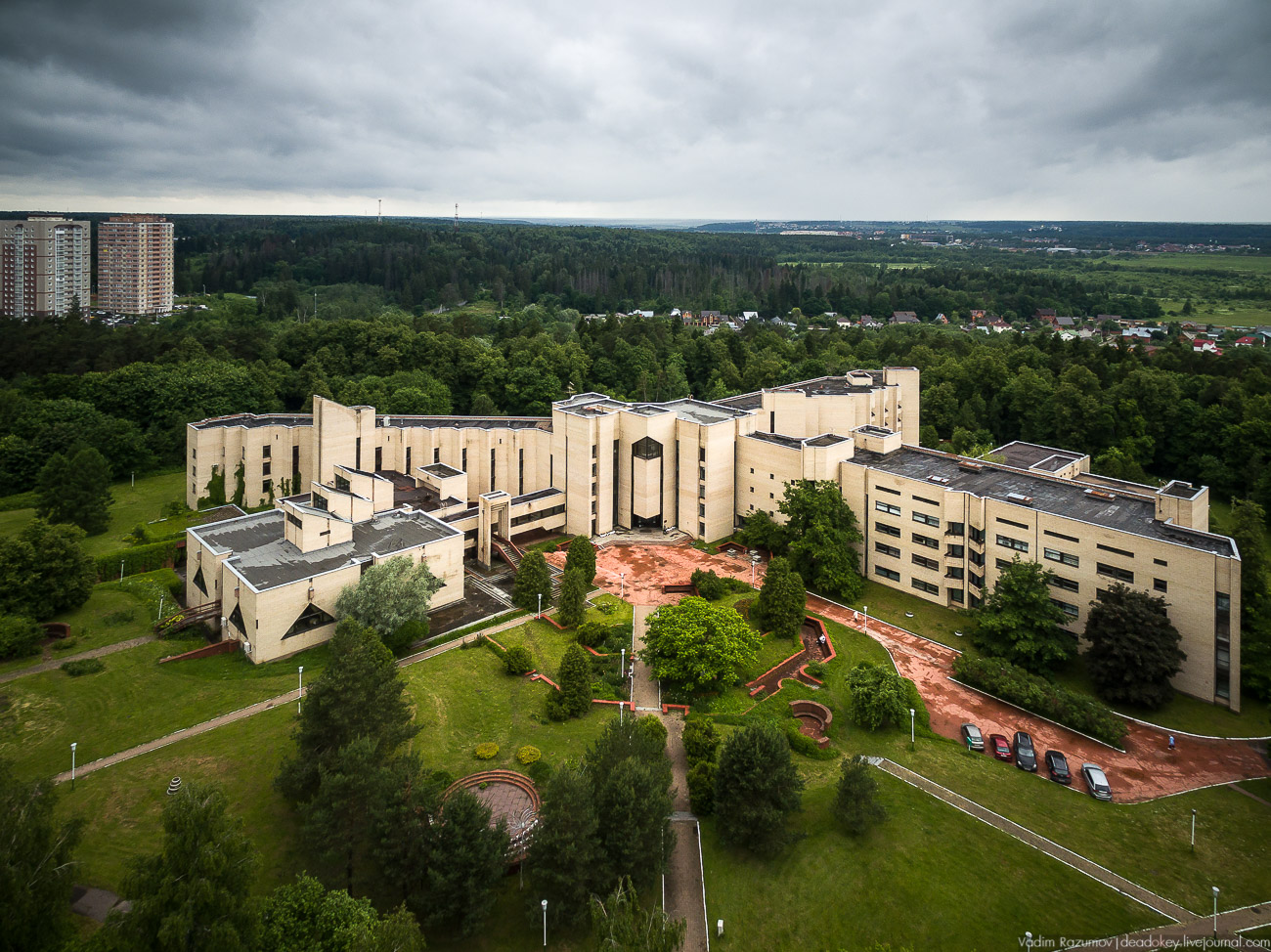 усадьба Введенское с квадрокоптера и дрона, Одинцовский район, Звенигород