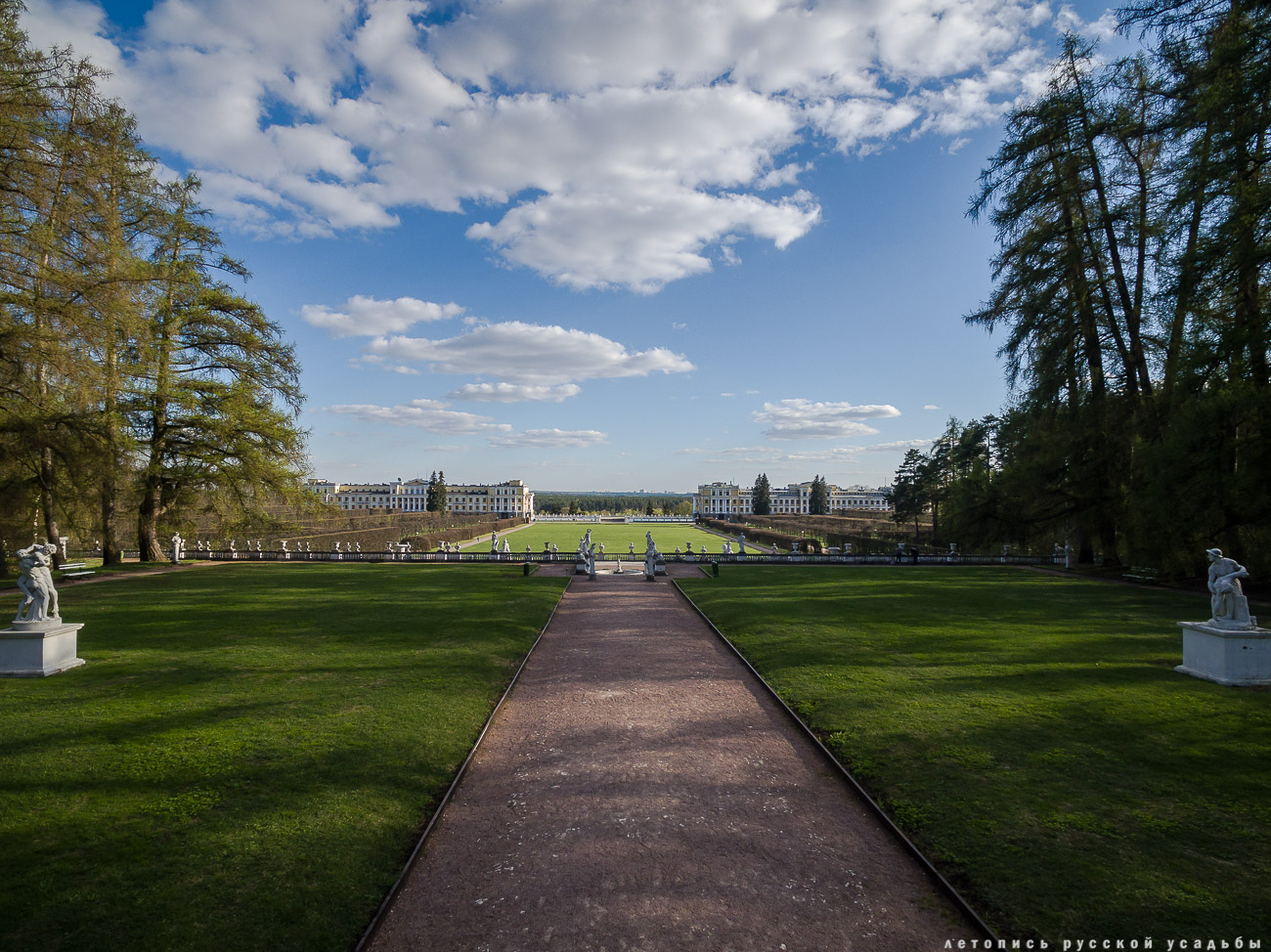 усадьба Архангельское с квадрокоптера (аэросъемка с дрона)