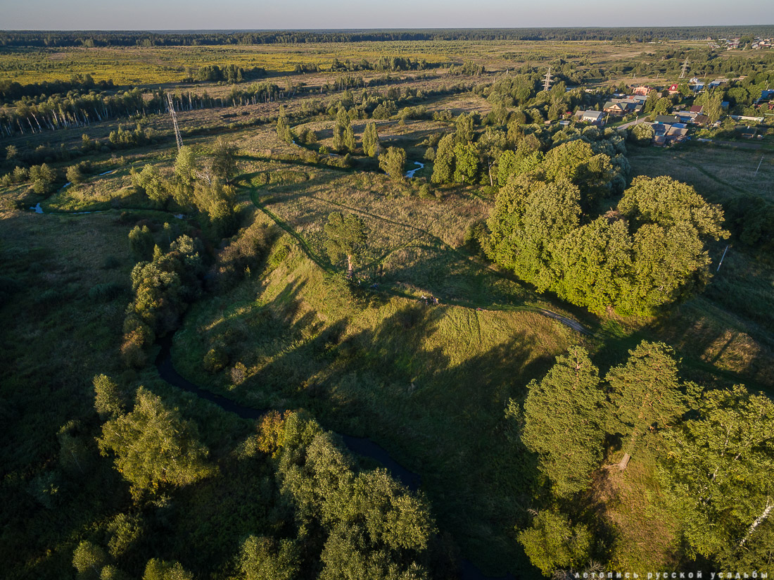 Могутовское городище, Шерна-городок, Могутово, фото с квадрокоптера