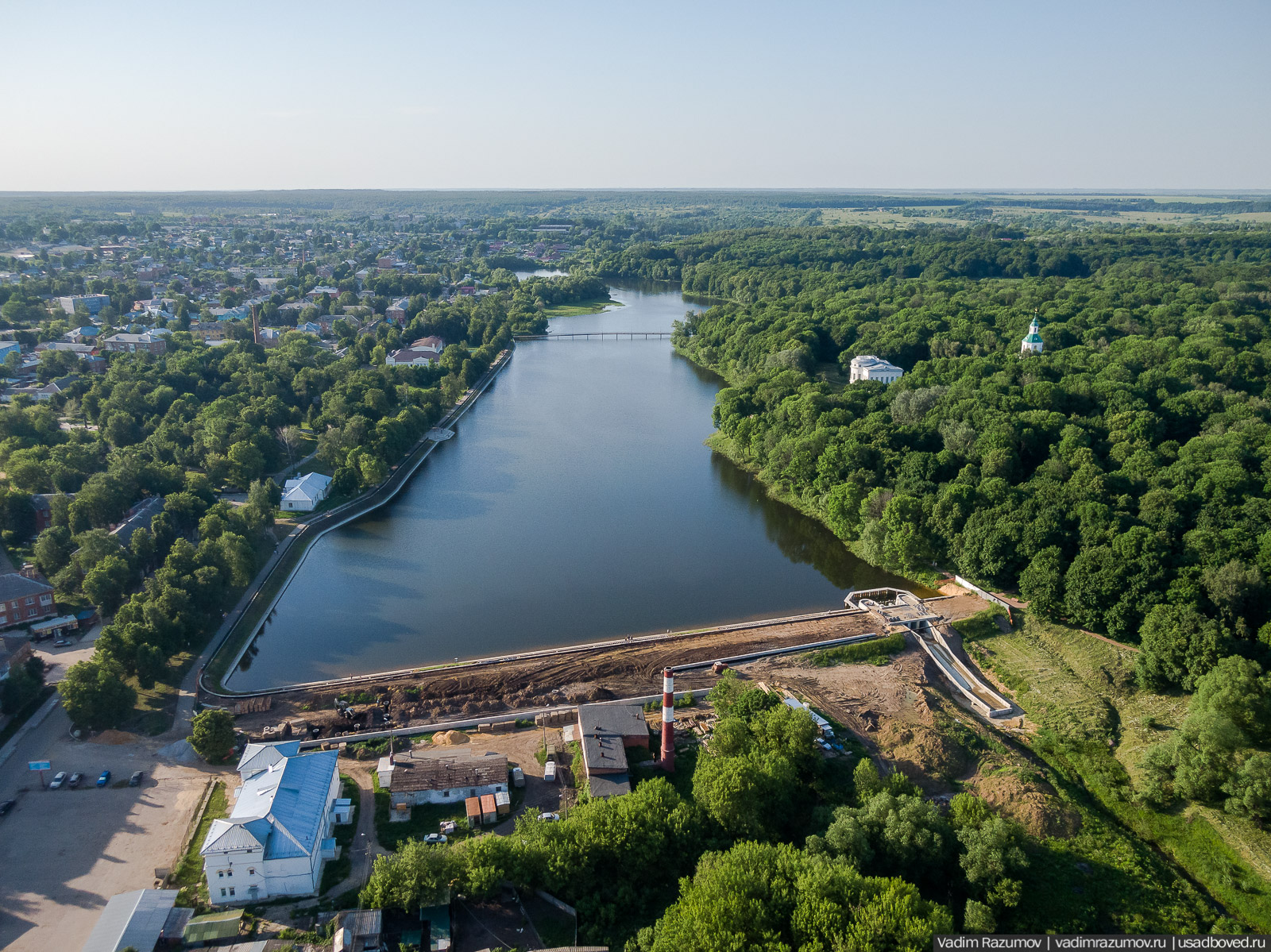 Богородицк, открытие плотины, приезд губернатора, Тульская область, дворец, пруды