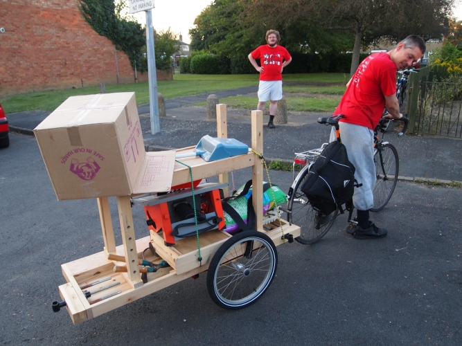 Tom's shed, on a trailer