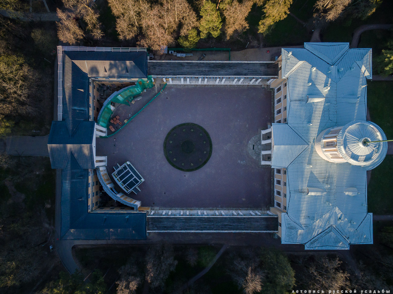 усадьба Архангельское с квадрокоптера (аэросъемка с дрона)