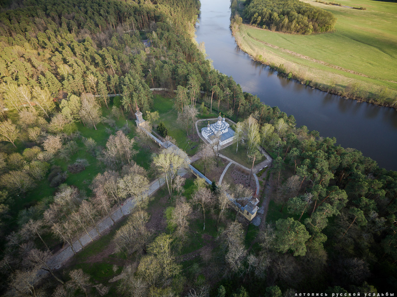 усадьба Архангельское с квадрокоптера (аэросъемка с дрона)