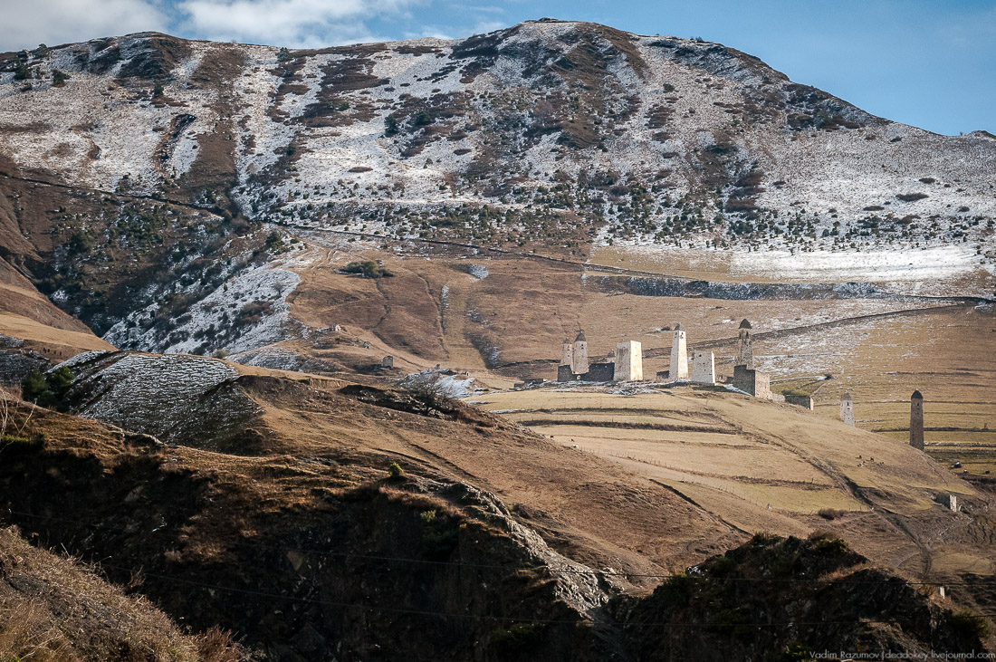 Башенный комплекс ЭРЗИ, Ингушетия, Джейрахское ущелье.