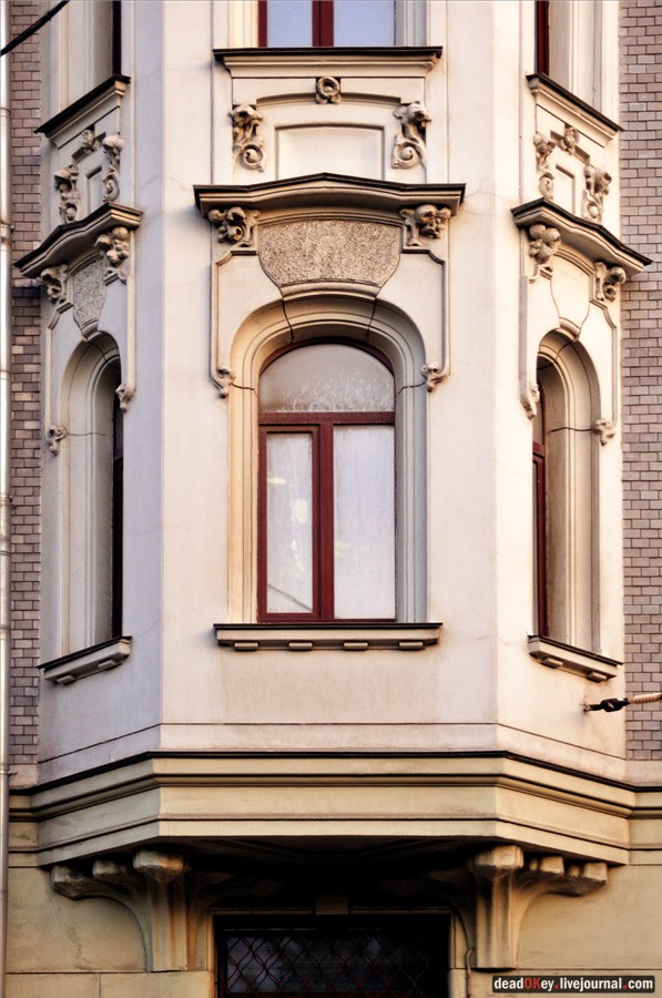 Доходный дом И.И. и Н.И. Болдыревых, 1908, архитектор Н.П. Евланов,Яузский бульвар, 13