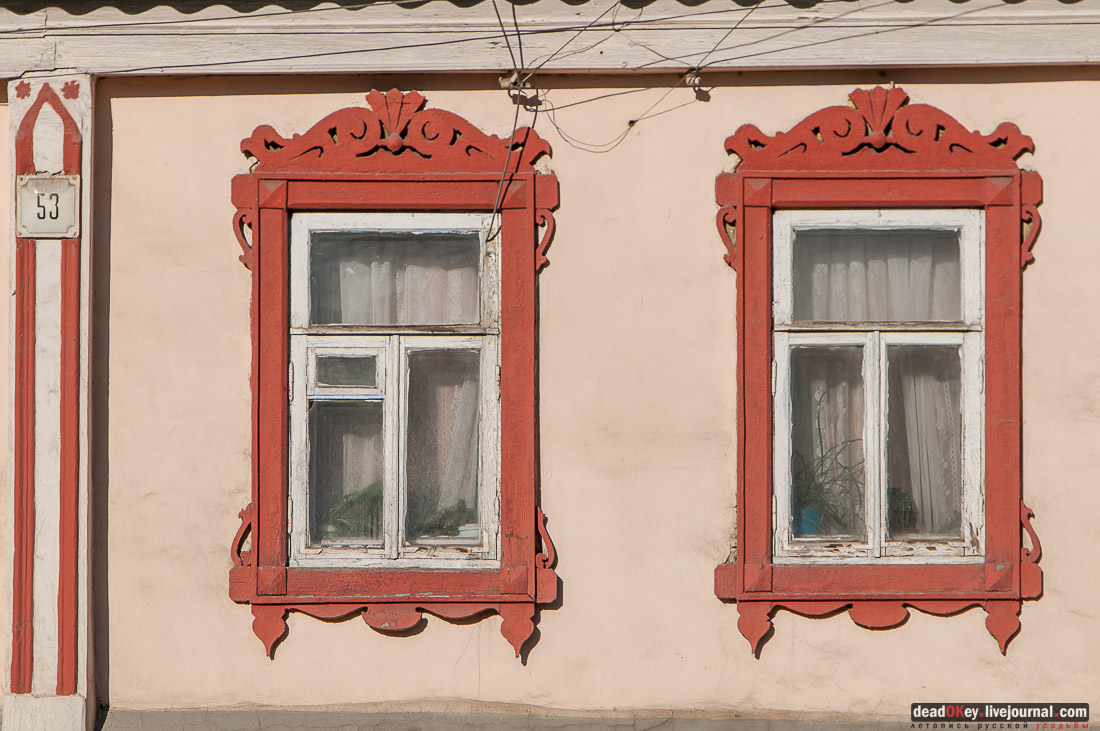 деревянные наличники Ельца, елецкий деревянный наличник