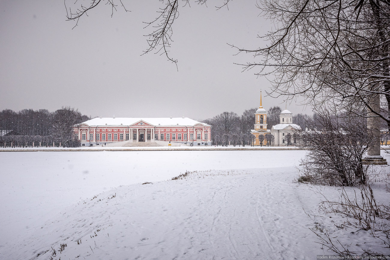 Усадьба Кусково зимой, 2018 год