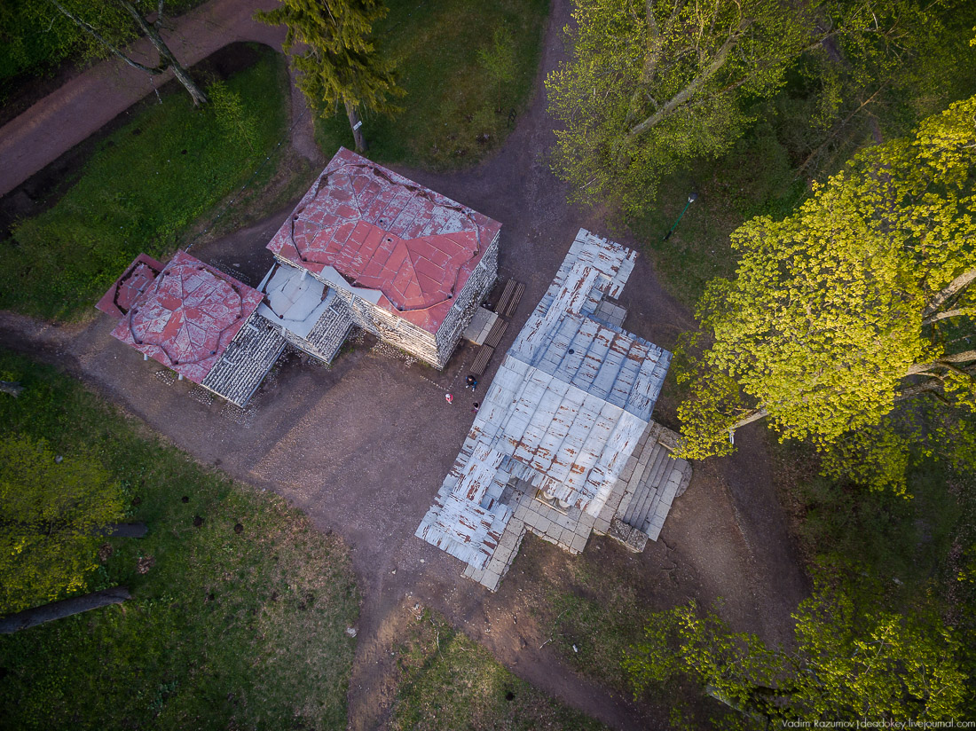Гатчинский дворец, Гатчина, с дрона и квадрокоптера