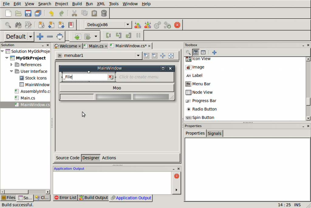 Create File Menu Entry