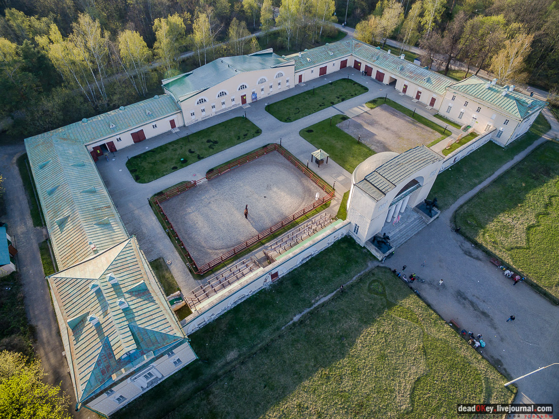 усадьба Кузьминки с квадрокоптера