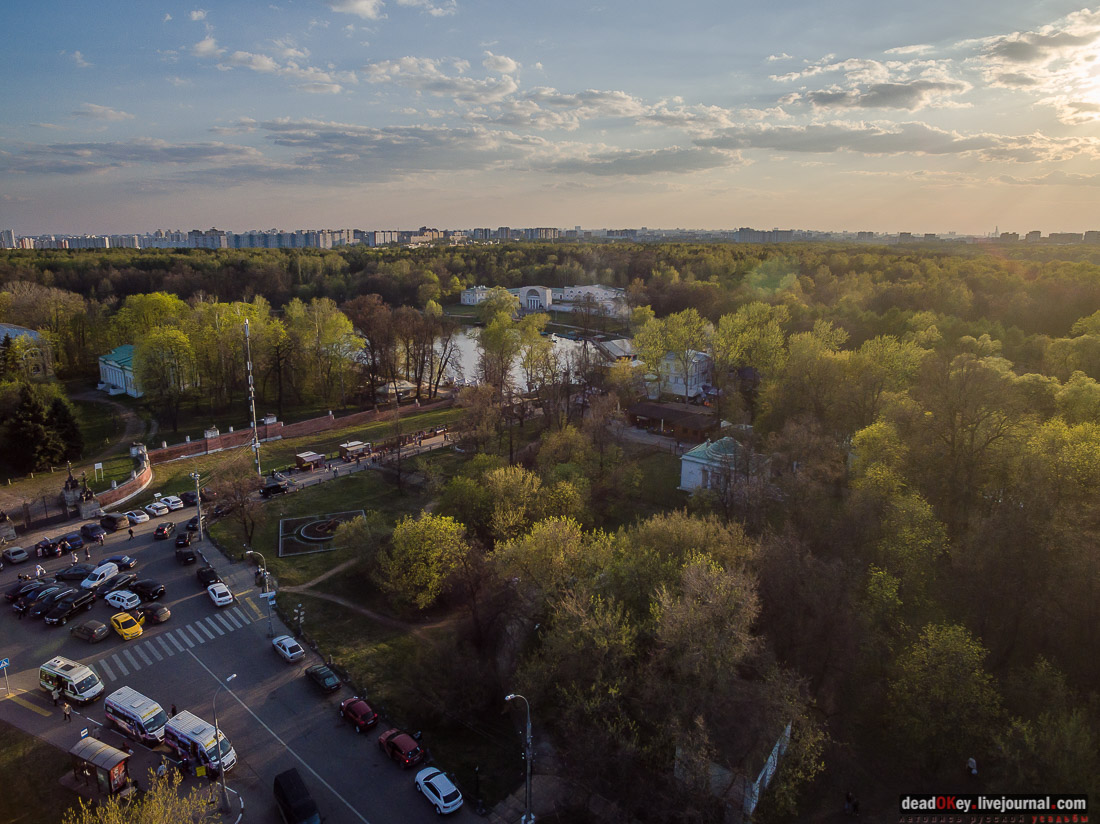 усадьба Кузьминки с квадрокоптера