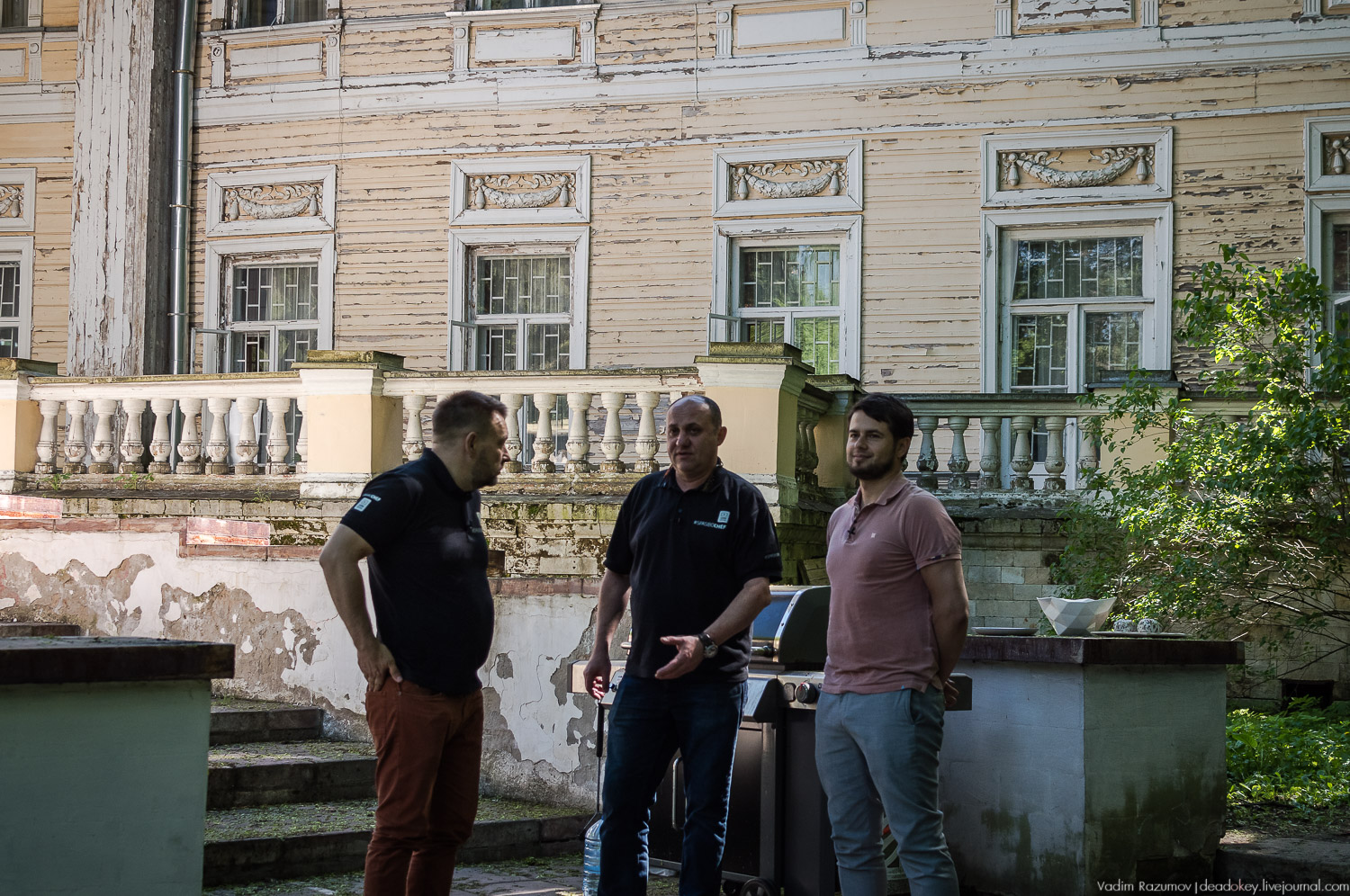 Усадьба Узкое, съемка программы SpasiboCheff, Илья Лазерсон и Вадим Разумов