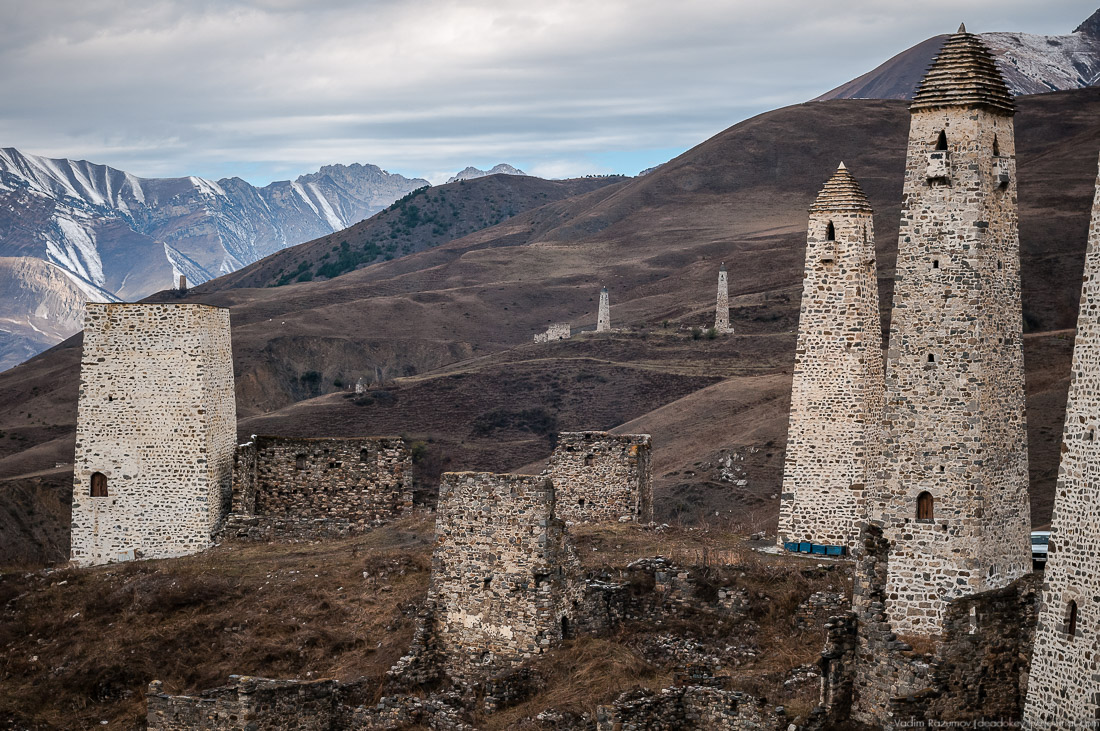 Башенный комплекс ЭРЗИ, Ингушетия, Джейрахское ущелье.