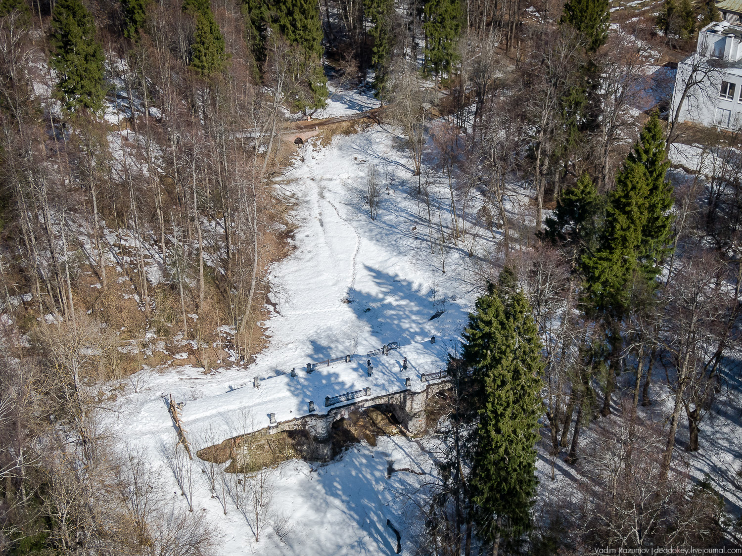 усадьба Середниково с дрона, съемка с квадрокоптера