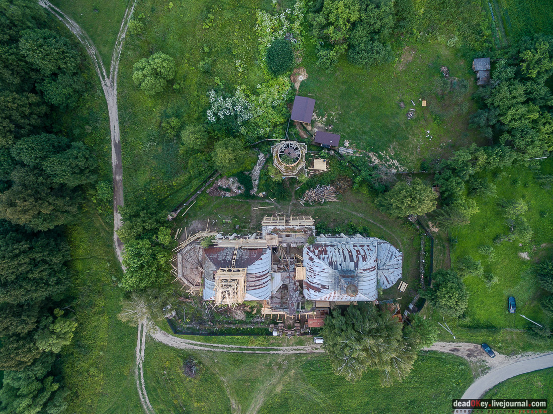 усадьба Ярополец Чернышевых с квадрокоптера