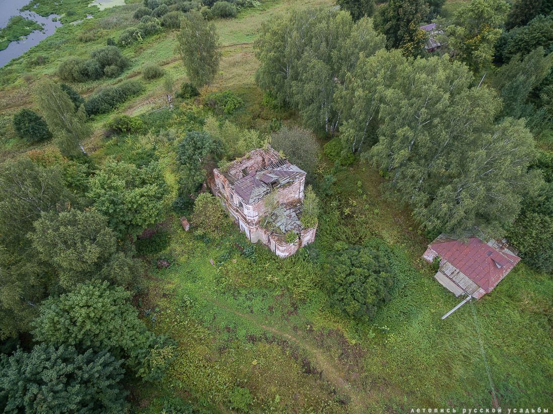 усадьба Меховицы с квадрокоптера, Ивановская область, продается усадьба, дом