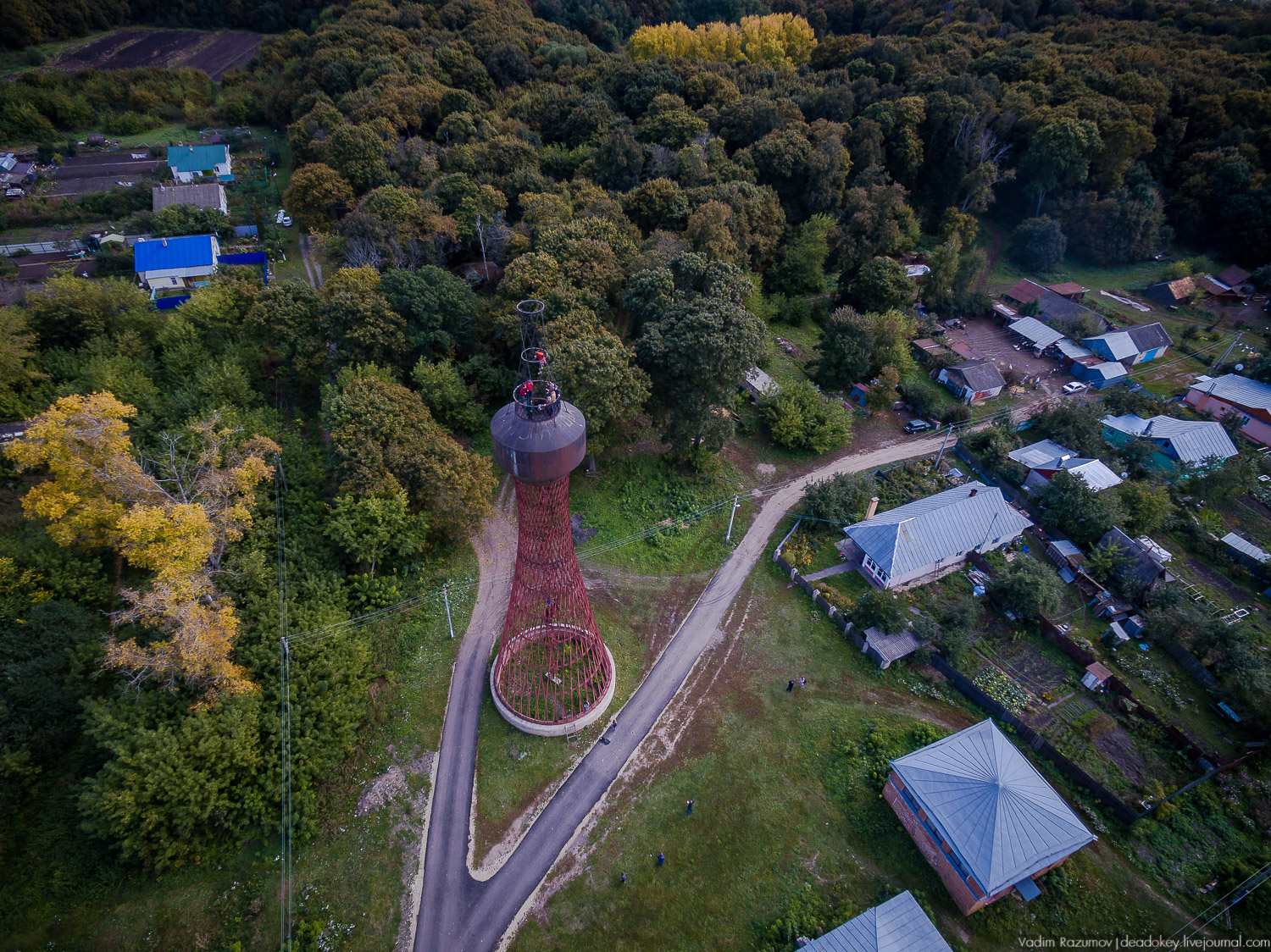 усадьба Полибино с дрона и квадрокоптера, Липецкая область