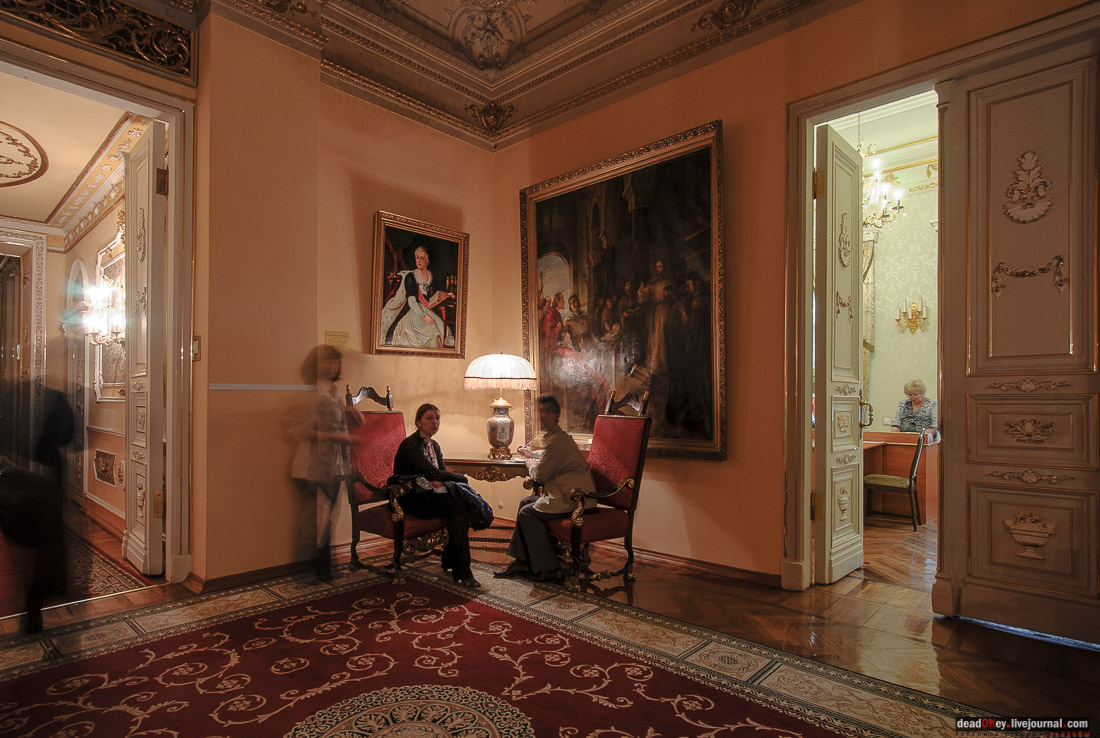 усадьба Коншиных, ул. Пречистенка д.16/2. Дом ученых. Интерьеры усадьбы.