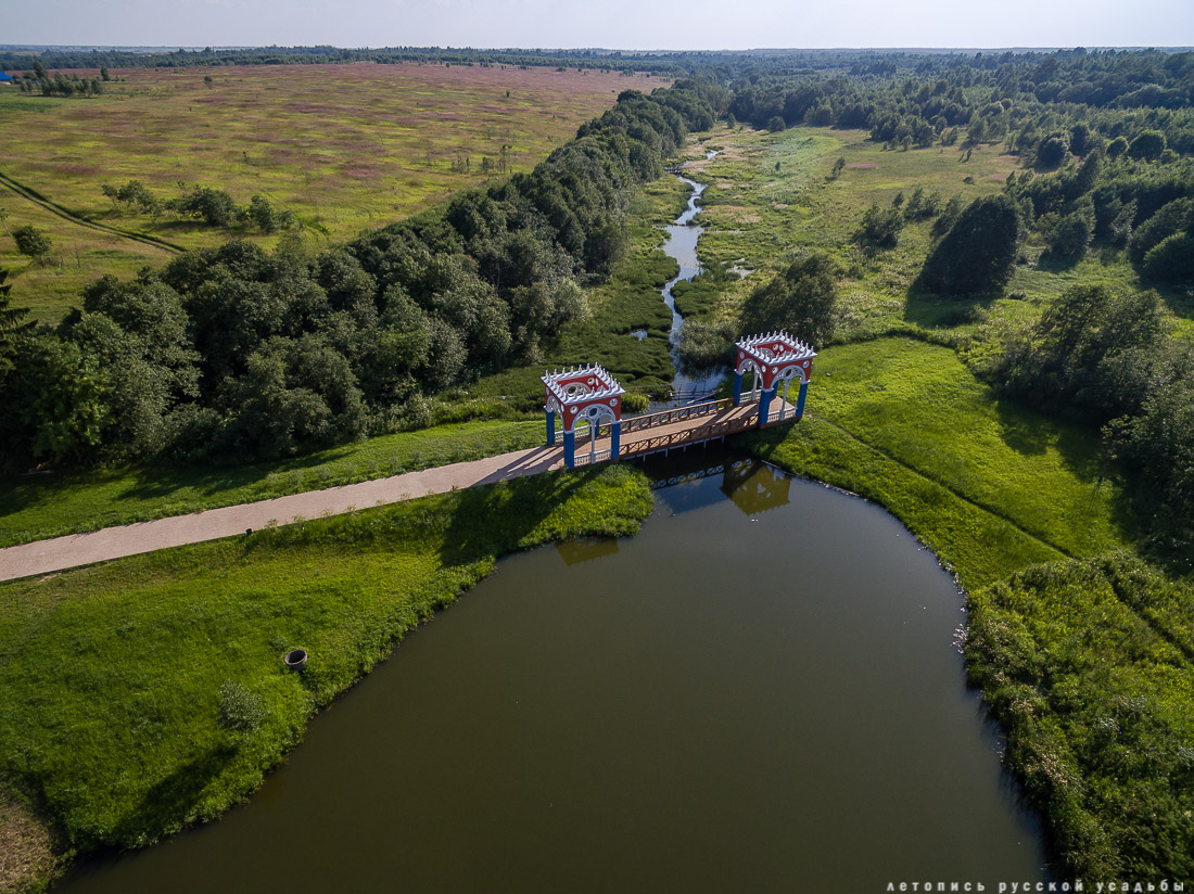 усадьба Степановское-Волосово, фотографии с дрона, шетлендский пони Трамп